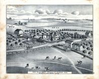 Eddy Stock Farm & Res, Illinois State Atlas 1876